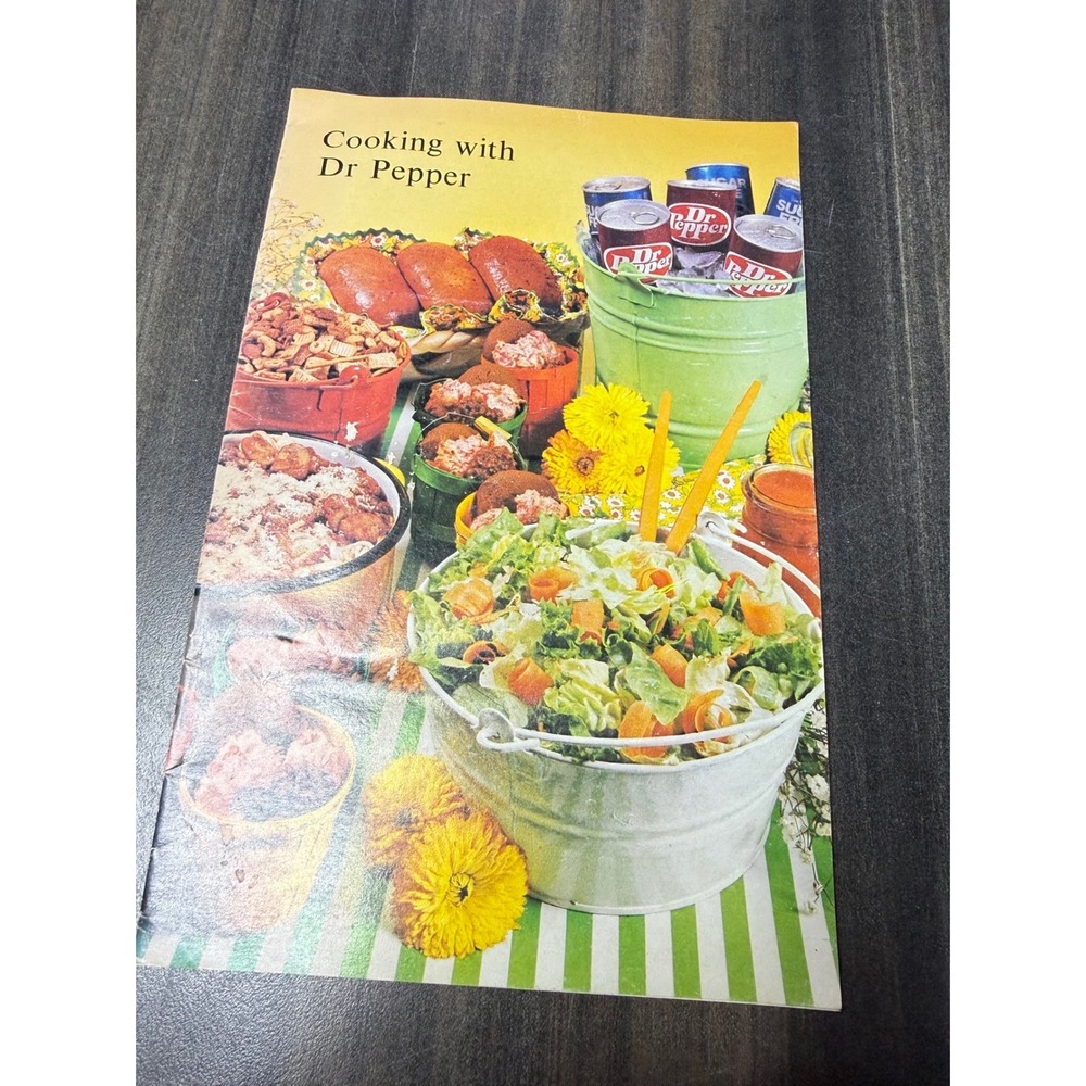 Vintage Cooking with Dr Pepper Recipe Booklet 1977 Softcover Soda Collectible